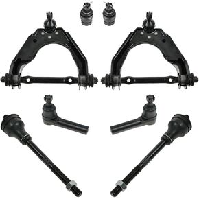 TRQ Front Steering & Suspension Kit Ball Joint Control Arm with Ball Joint Tie Rod Compatible with 1997-1999 Dodge Dakota 1998-1999 Durango