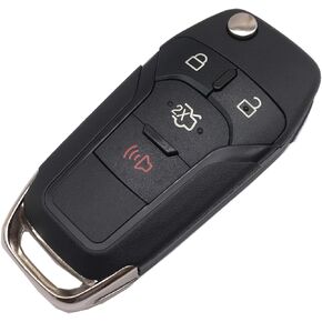 Flip Key Fob Shell Case Fit for 2013 2014 2015 Ford Fusion N5F-A08TAA 164-R7986 Keyless Entry Remote Car Key Fob Cover