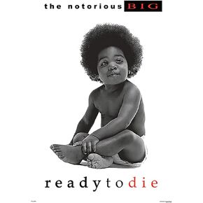 BUY ART FOR LESS Officially Licensed Notorious BIG - Ready to Die Art Poster - 24 x 36 Inch - Decorative Print - Poster Paper - Ready to Frame