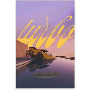 Erwyn Car Poster 911 GT3RS Posters Vintage Racing Car Wall Art For Boys Bedroom Print Classic Supercar Canvas Decor Unframe-style 12x18inch(30x45cm)