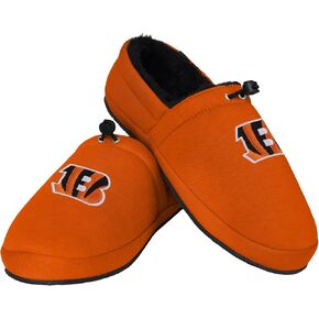 FOCO Men's NFL Big Logo Athletic Moccasin Slippers, Team Color, 7-8