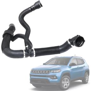 SecosAutoparts Engine Radiator Water Distribution Hose Outlet 68249896AC Compatible with Jeep Compass 2.4L L4 - Gas 2017-2022 Lower Cooling Coolant Reservoir Radiator Pipe