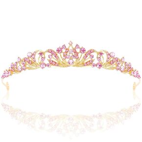 TOBATOBA Silver Tiara Crowns for Women Girls Wedding Tiara Princess Tiara for Wedding Prom Quinceanera Birthday Crown Halloween Hair Accessories