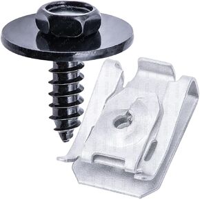 Rexka 15 Sets Engine Under Cover Fender Liner Screw Clips Kit for BMW E90 E91 E92 E93 07147129160 07147330002