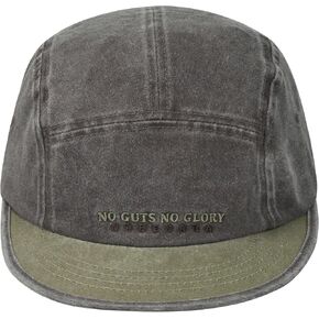 CLAPE Short Brim Hat 5 Panel Baseball Cap Unisex Washed Cotton Dad Hat Flat Bill Baseball Cap Street Causal Umpire Cap