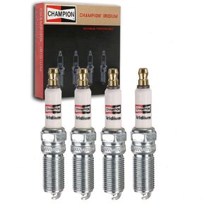 4 pc Champion Iridium Spark Plugs compatible with Ford Focus 2.0L 2.3L L4 2012-2018