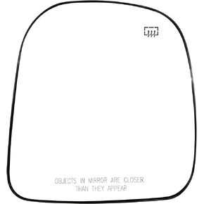 SCITOO Chrome Convex Passenger Side Mirror Glass Compatible with 1996-2002 For CHEVROLET EXPRESS W/HEATED **FIT POWER TYPE RM10251-11PA Exterior Mirror