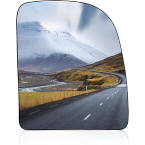 BDFHYK Passenger Right Side Upper Mirror Glass Compatible With F-250 350 450 550, Econoline, Excursion, E-Series Side View Exterior Mirror(Right Upper)