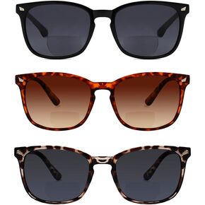 Yogo Vision Bifocal Reading Sunglasses for Men and Women-Classic, Retro Style UV400 Sun Protection Outdoors Readers Eyewear