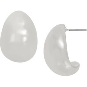 Robert Lee Morris Soho Womens Dome Hoop Earrings