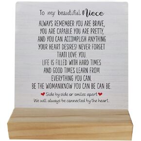 AYXVT Godmother Gifts, Auntie Gifts, Gifts for Godmother, Godmother Gifts from Godchild, Auntie Godmother Bestie Wood Desk Sign Plaque,Best Auntie Gifts, Godmother Gifts for Christmas