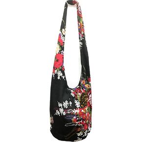 WITERY Women's Printed Shoulder Bag Large Capacity Travel Tote Bag Multi-pocket Shopping Handbag Canvas Crossbody Purse bag