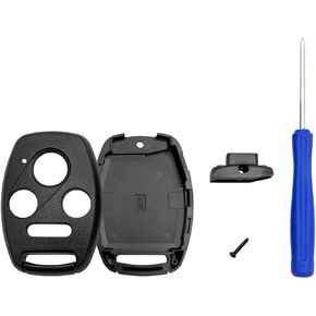 Replacement Keyless Entry Remote Case Cover fits Honda Accord/Civic EX/Pilot/CR-V Key Fob Key Fob Shell (Black+Blue)