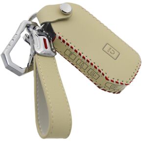 Leather Key Fob Cover Case Protector for KIA Forte Soul Telluride K5 Selto Sorento 2019 to 2022
