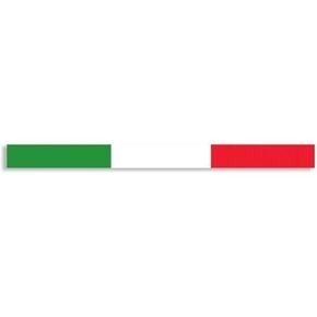 Italy Flag Colors Thin Stripe Sticker Decal (car Decal) Size: .5 x 7 inch