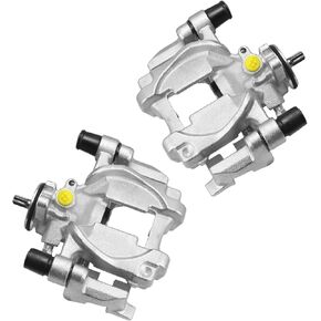 Brake Caliper Rear Left and Right Calipers with Bracket 18-B5477 & 18-B5476 compatible with 2013-2020 F0rd Fusion;2019-2020 F0rd Police Responder Hybrid;2019-2020 F0rd SSV Plug-In Hybrid