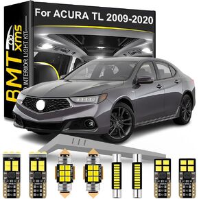 LED Interior Light Kit Replacement for ACURA TLX TL UA8 UA9 2009 2010 2011 2012 2013 2014 2015 2016 2017 2018 2019 2020, Super Bright 6000K White