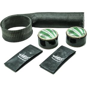 309050005 Black Carbon Fiber Upper Radiator Hose Skin Kit with Black Heat Shrink