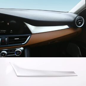 TOYCIDFG Car Center Console Panel Trim ABS Carbon Fiber pattern Passenger for Alfa Romeo Giulia 2016-2019 (Carbon fiber pattern)