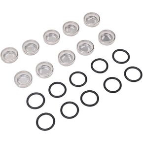 Brake Cylinder Reservoir Sight Glass, 10pcs Brake Master Cylinder Sight Glass with O Ring Motorcycle Brake Master Cylinder Window for Motorcycle ATV (12MM)