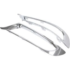 ApplianPar Front Driver and Passenger Side Fog Light Trim Molding Chrome for Chrysler 300 2015-2022