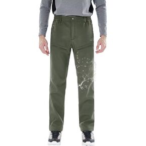 بنطال رجالي مبطن بالصوف مقاوم للماء ومعزول للمشي لمسافات طويلة مع جيوب في الهواء الطلق in Kuwait