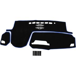Dash Cover - Car Center Console Sun Shade Protect Carpet - for Lexus RX 350 2020-2021 - Polyester Black Blue with Sticker - 1 Set