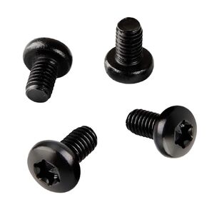 Black License Plate Screws for Tesla Model Y/Model 3/ BMW, M5-0.8 X 8mm Security T25 Drive Head 18-8 Stainless Steel Rear License Plate Screws Black Oxide - Pack of 4