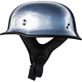 Highway 21 9mm Helmet (Chrome, Medium) - FMVSS 218 Approved