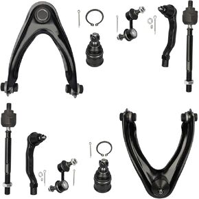 10pc Front Suspension Kit fits 1997 1998 1999 2000 2001 for Honda CR-V Front Upper Control Arms & Ball Joints, 2 Lower Ball Joints, All 4 Tie Rod, 2 Sway Bar,