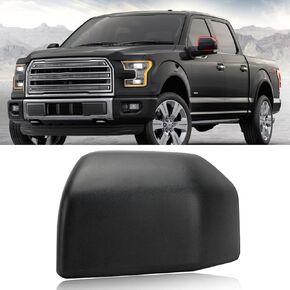 Moonlinks متوافق مع Ford F150 2015 2016 2017 2018 2019 2020 استبدال غطاء مرآة الجانب الأيمن، غطاء مرآة الرؤية الخلفية للباب الجانبي الأيمن الأسود للركاب F150 RH غطاء غطاء مرآة جانبية