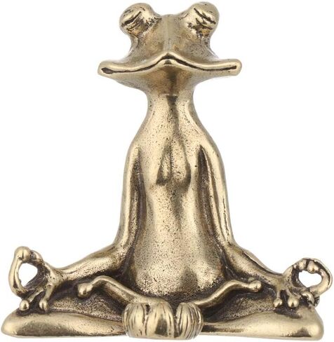 ديكور مبخرة ضفدع نحاسي من HomeSoGood، زينة لسطح المكتب على شكل حيوان قديم in Kuwait