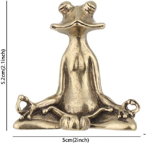 ديكور مبخرة ضفدع نحاسي من HomeSoGood، زينة لسطح المكتب على شكل حيوان قديم in Kuwait