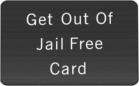 Monopoly Get Out Of Jail Free Card Funny Wallet Insert Gifts for Men Prison Inmate Joke Gag Gift in Saudi Arabia