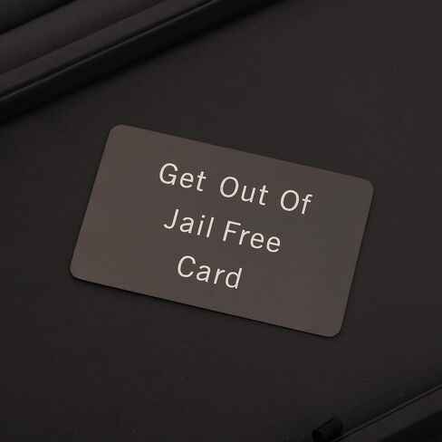 Monopoly Get Out Of Jail Free Card Funny Wallet Insert Gifts for Men Prison Inmate Joke Gag Gift in Saudi Arabia