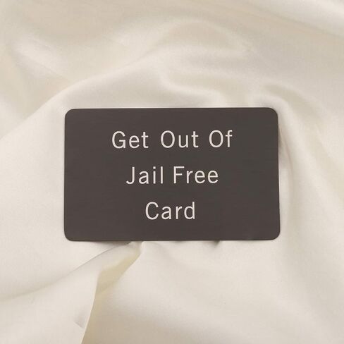 Monopoly Get Out Of Jail Free Card Funny Wallet Insert Gifts for Men Prison Inmate Joke Gag Gift in Saudi Arabia