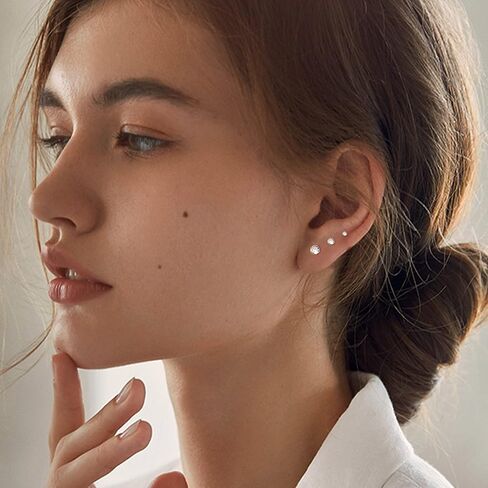 IRONBOX 12 زوجًا من الأقراط مجموعات لثقب متعدد لا يسبب الحساسية 18 قيراط مطلي بالذهب من الفولاذ المقاوم للصدأ الغضروف هوب أقراط صغيرة Huggie هوب أقراط صغيرة الكرة تشيكوسلوفاكيا أقراط مسطحة الظهر للنساء أقراط اللولب الغضروف in Kuwait