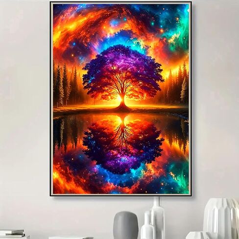 Diamond Art Painting Kits for Adults, Pink Rose 5D Diamond Painting Dots Art Kits for Adults Beginner, Crystal apple DIY Full Round Gem Crystal Art paint by Diamond, Home Wall Decor 12x 16 In in Saudi Arabia