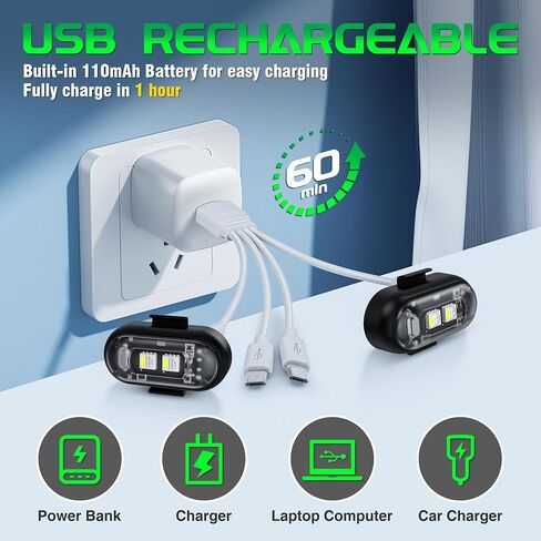 أضواء ستروب LED لاسلكية للطائرات مع جهاز تحكم عن بعد، 8 ألوان و10 أوضاع فلاش USB شحن أضواء مضادة للتصادمات وأضواء تحذيرية للطوارئ مقاومة للماء لسيارة بدون طيار ودراجة نارية 8 قطع in Kuwait