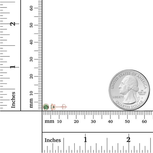 14K مطلية بالذهب 925 فضة هيبوالرجينيك 4 مللي متر الحافة المستديرة مجموعة حقيقية جوهرة سوليتير برغي أقراط in Kuwait