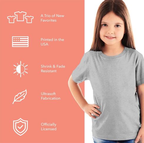 مجموعة Popfunk Classic Power Rangers Kids Bundle، مجموعة من 3 قمصان قصيرة الأكمام للأولاد والبنات in Kuwait