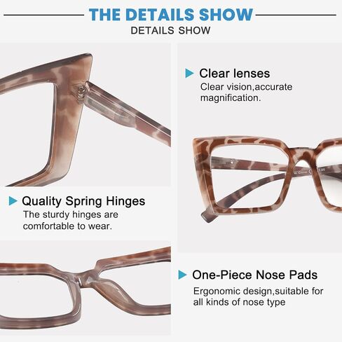10 Pack Reading Glasses For Women Pattern Print Readers with Spring Hinges in Saudi Arabia