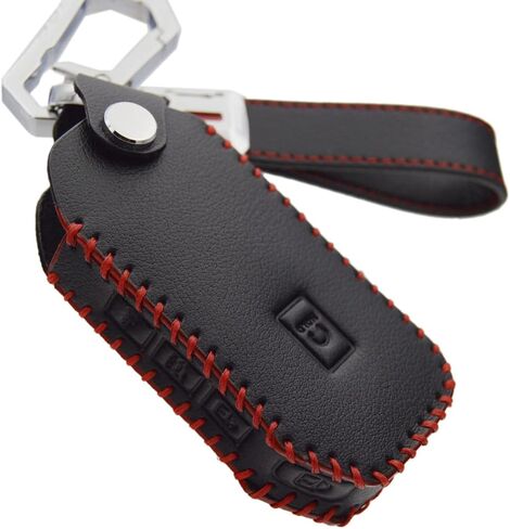 Leather Key Fob Cover Case Protector for KIA Forte Soul Telluride K5 Selto Sorento 2019 to 2022 in Saudi Arabia