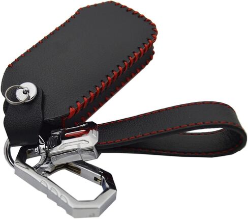 Leather Key Fob Cover Case Protector for KIA Forte Soul Telluride K5 Selto Sorento 2019 to 2022 in Saudi Arabia