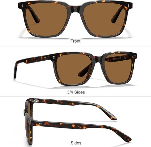 عبوتان من النظارات الشمسية المستقطبة للرجال للحماية من الأشعة فوق البنفسجية للقيادة وصيد الأسماك والتنزه سيرًا على الأقدام والجولف في الهواء الطلق in Kuwait