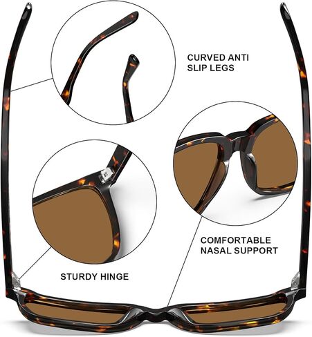 عبوتان من النظارات الشمسية المستقطبة للرجال للحماية من الأشعة فوق البنفسجية للقيادة وصيد الأسماك والتنزه سيرًا على الأقدام والجولف في الهواء الطلق in Kuwait