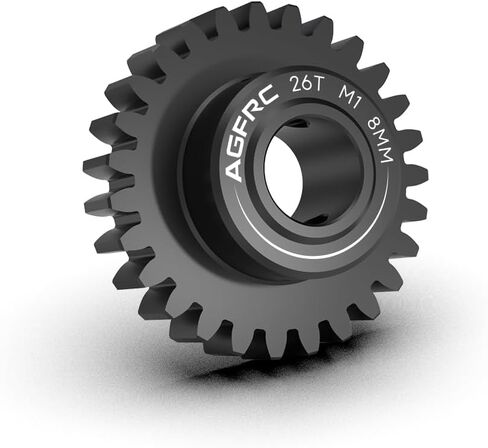 AGFRC Hardened Steel 8MM MOD1 38T RC Pinion Motor Gear for High Speed Runs and Drag Racing Application RC Upgrade Part (PG38T8 V2) in Kuwait