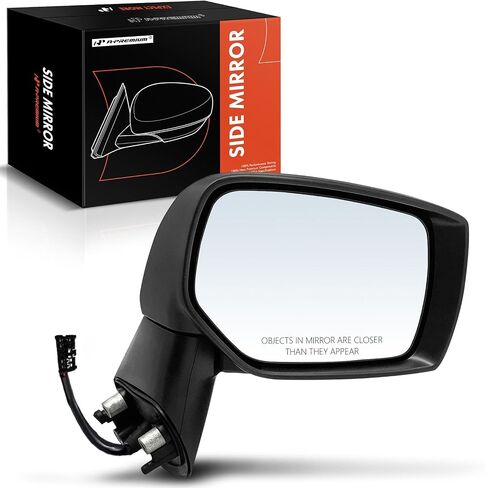A-Premium Passenger Side Power Door Mirror - Compatible with Subaru Impreza 2015-2016, Crosstrek 2016-2017, XV Crosstrek 2015 - Non-Heated Manual Folding Black Outside Rear View Mirror in Saudi Arabia