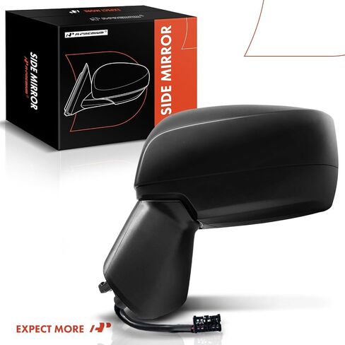 A-Premium Passenger Side Power Door Mirror - Compatible with Subaru Impreza 2015-2016, Crosstrek 2016-2017, XV Crosstrek 2015 - Non-Heated Manual Folding Black Outside Rear View Mirror in Saudi Arabia