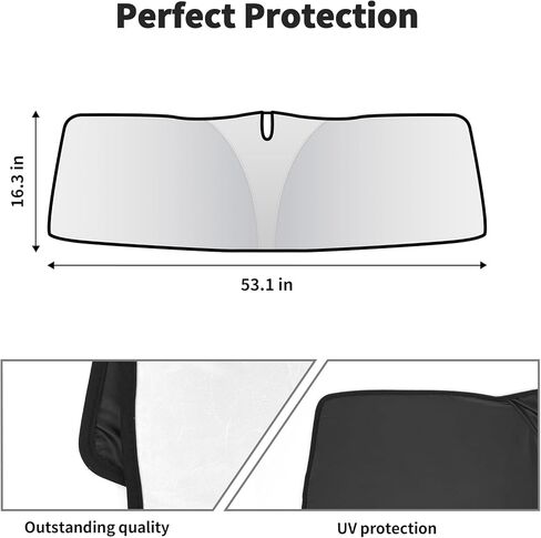 JWWY الزجاج الأمامي ظلة نافذة الشمس الظل الحرارة درع الشمس قناع الأشعة فوق البنفسجية وكتل درع الشمس قابلة للطي ل1997-2024 جيب رانجلر TJ JK JKU JL JLU Gladiator JT 4XE الملحقات الخارجية الفضة in Kuwait